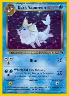 Dark Vaporeon Holo 9