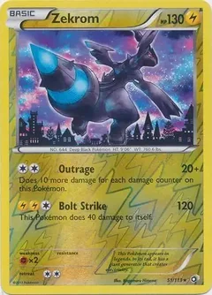 Zekrom Reverse Holo 51