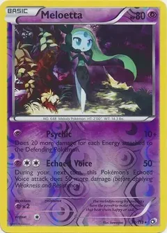 Meloetta Reverse Holo 78