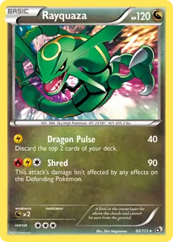 PokeDATA - Check current Pokemon card values for Rayquaza Holo 93!