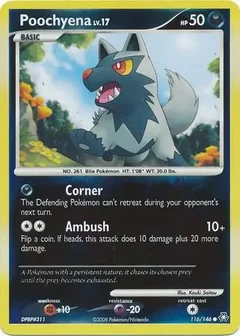 Poochyena Reverse Holo 116