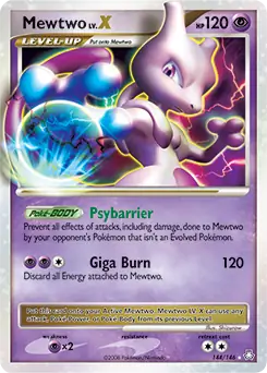 PokeDATA - Check current Pokemon card values for Mewtwo Lv.X 144!