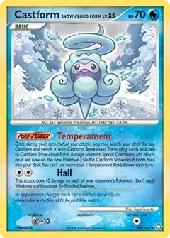 Castform Snow-Cloud Form 50