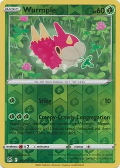 Wurmple Reverse Holo 006