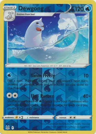 Dewgong Reverse Holo