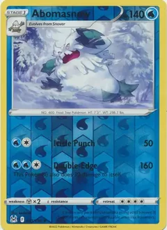 Abomasnow Reverse Holo 043