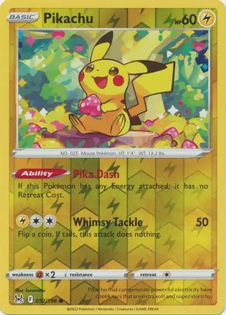 Pikachu Reverse Holo