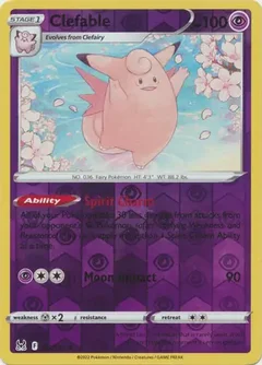 Clefable Reverse Holo 063