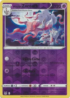 Hisuian Zoroark Reverse Holo 076