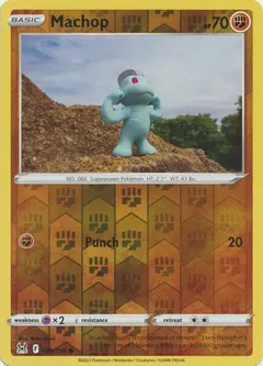 Machop Reverse Holo 086