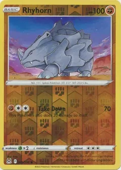 Rhyhorn Reverse Holo 089