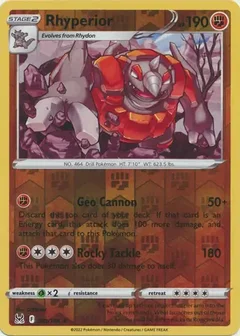 Rhyperior Reverse Holo 091