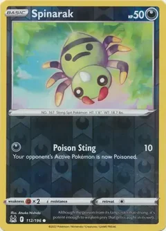 Spinarak Reverse Holo 112