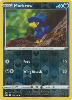 Murkrow Reverse Holo 114