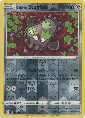 Galarian Stunfisk Reverse Holo