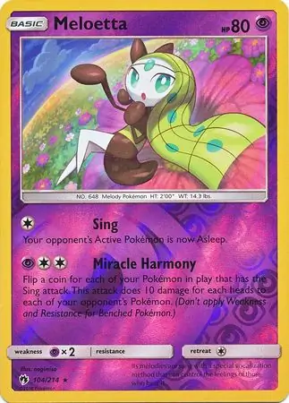Meloetta Reverse Holo