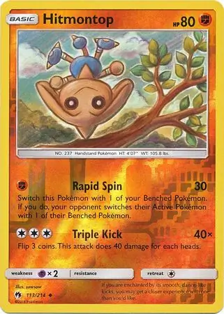Hitmontop Reverse Holo