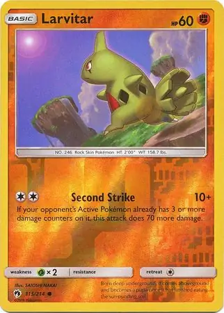 Larvitar Reverse Holo
