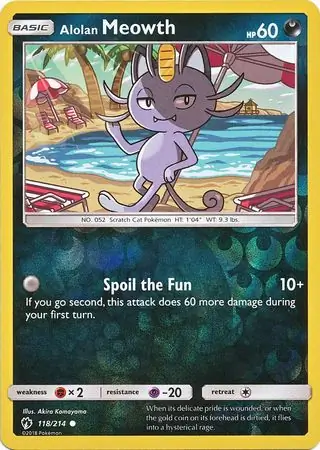 Alolan Meowth Reverse Holo