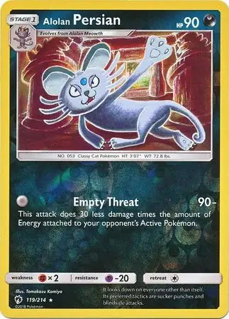 Alolan Persian Reverse Holo