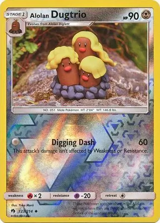 Alolan Dugtrio Reverse Holo