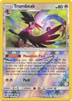 Trumbeak Reverse Holo 165