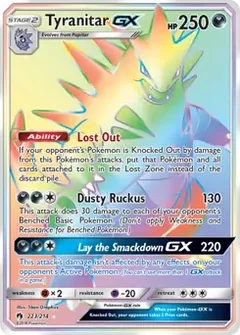 Tyranitar GX Secret 223