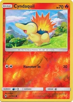 Cyndaquil Reverse Holo 40