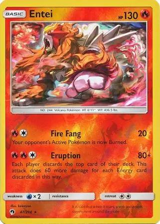 Entei Reverse Holo