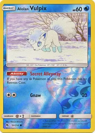 Alolan Vulpix Reverse Holo