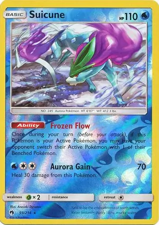 Suicune Reverse Holo