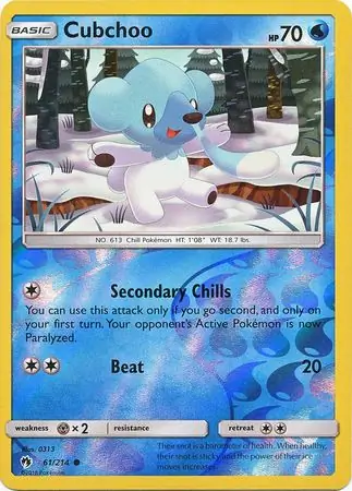 Cubchoo Reverse Holo