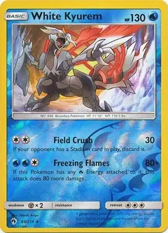 White Kyurem Reverse Holo 63