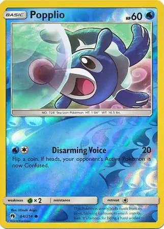 Popplio Reverse Holo