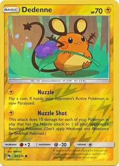 Dedenne Reverse Holo 84