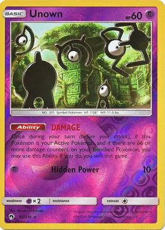 Unown Reverse Holo
