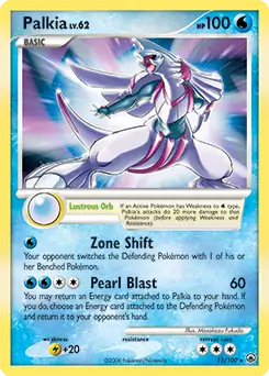 Palkia Holo, Majestic Dawn #11 Pokémon card