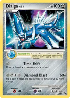 Dialga Holo, Majestic Dawn #4 Pokémon card