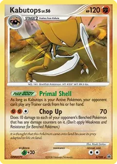 Kabutops Holo 6