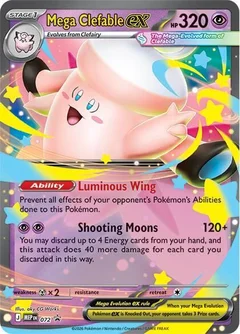 Mega Clefable ex Holofoil 072