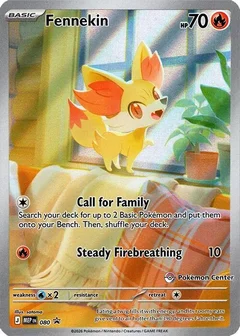 Fennekin Pokemon Center Exclusive Holofoil 080