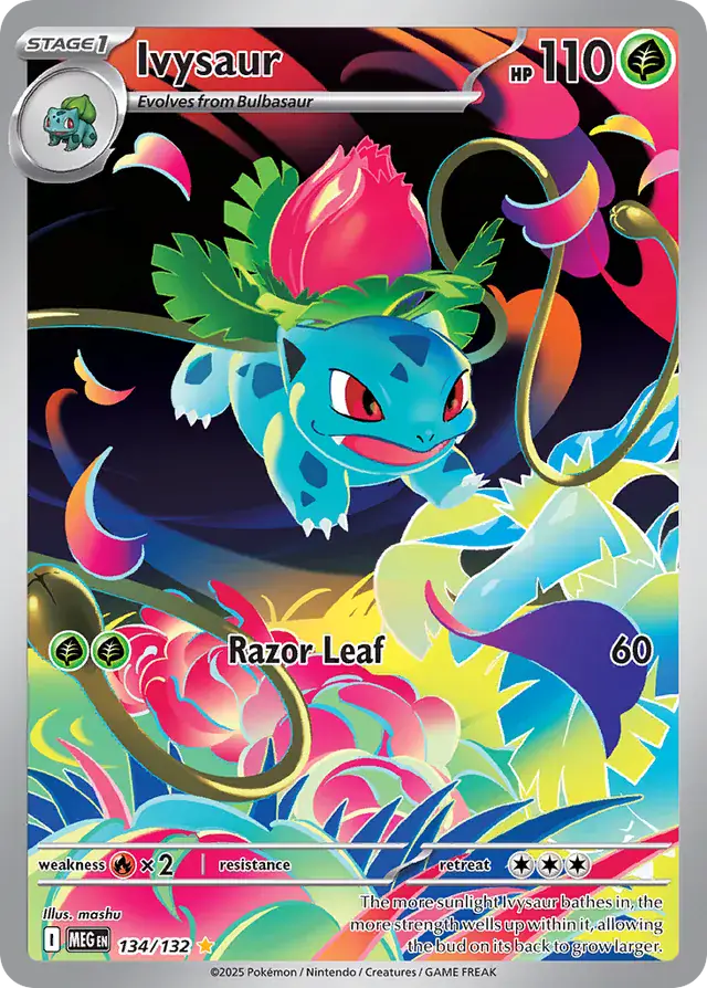 Ivysaur from Mega Evolution - Pokemon Card