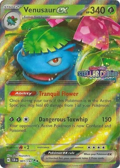 Venusaur ex Stellar Crown Stamp 001