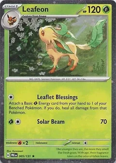 Leafeon Cosmos Holo 005