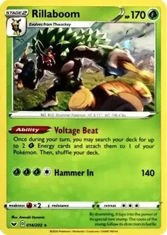 Rillaboom Cosmos Holo 014