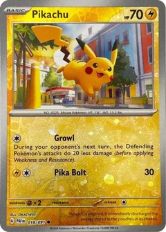 Pikachu Reverse Cosmos Holo 018