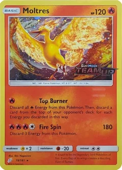 Moltres Team Up Stamped 019