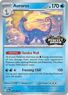 Aurorus Perfect Order Stamped 024