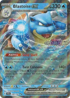 Blastoise ex Stellar Crown Stamp 030