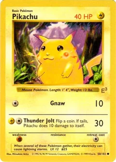 Pikachu E3 Stamped with Red Cheeks 058